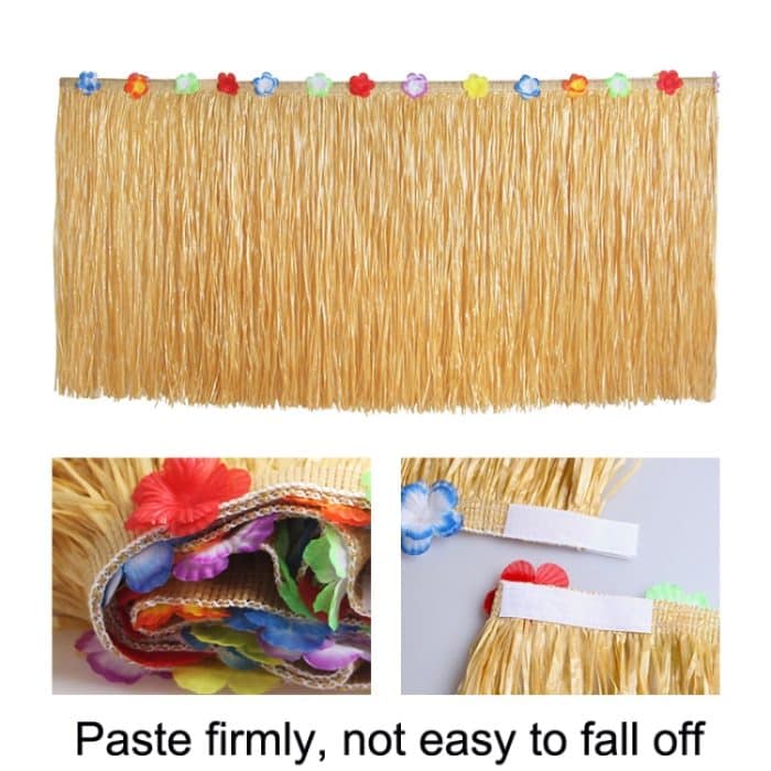 Hawaiianischer Quasten-Tischrock, Simulation Schildkrötenblatt, Festival, Party, Szene, Tischdekoration, Requisiten, Turtle Leaf – Bild 4