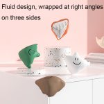 5 Stück Baby-Tisch-Ecken-Antikollisions-Silikon-Schutzhülle, Green, White, Apricot, Coffee, Orange – Bild 2