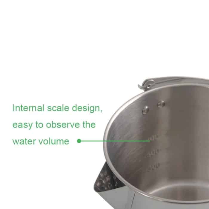 CW-307 Tragbarer Edelstahl-Picknickkocher, Wasserkocher, Teekanne, Hängetopf – Bild 6