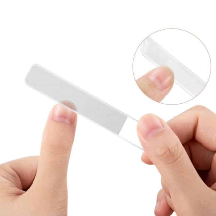 6 Stück transparente, nanoglaspolierte Nagelfeile, Glass File Bulk, Long Glass File – Bild 6