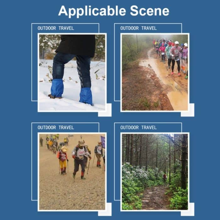 04 Outdoor kurze Anti-Schnee-Beinbezüge für Bergsteiger, Anti-Snow Leg Covers(Black), Anti-Snow Leg Covers(Red), Anti-Snow Leg Covers(Green), Anti-Snow Leg Covers(Navy Blue), Leg Covers(Blue) – Bild 6