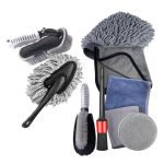 Auto wasserdichte Handschuhe Reifenlücke Reinigungsbürste Autowaschset, 9pcs / set Car Wash Set