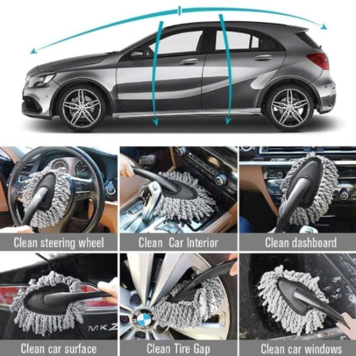 Auto wasserdichte Handschuhe Reifenlücke Reinigungsbürste Autowaschset, 9pcs / set Car Wash Set – Bild 5