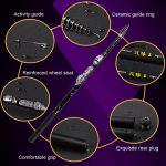 ZHANLANGWANG Carbon Wurfstange Mini Short Rock Angelrute, 1.8m, 2.1m, 2.4m, 2.7m, 3.0m – Bild 3