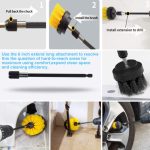 6PCS Elektrischer Bohrkopf Autoreifen Bodenspalt-Reinigungsbürste, 6 PCS / Set Brush(Yellow), 6 PCS / Set Brush(Blue), 6 PCS / Set Brush(Red), 6 PCS / Set Brush(White), 6 PCS / Set Brush(Black) – Bild 6