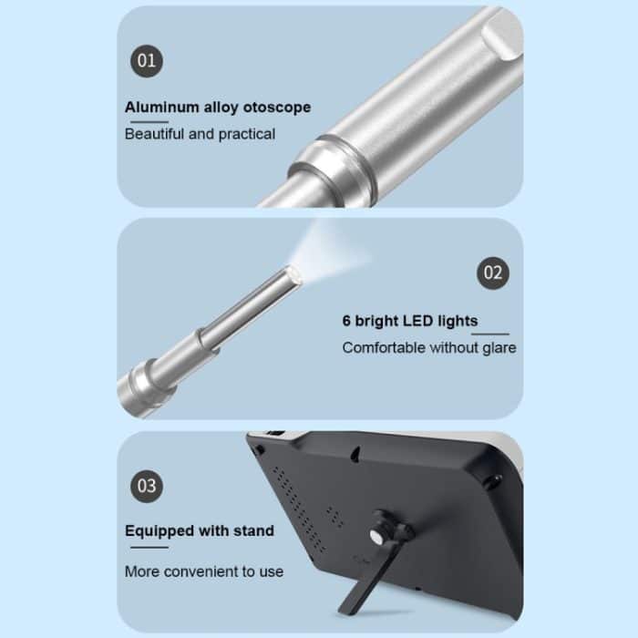 TESLONG MS450 4,5 Zoll HD Smart Screen Otoskop mit 32 GB Speicherkarte – Bild 5