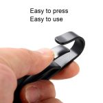 Schlüsselklemme Gürtelschnalle Edelstahl EDC Outdoor Schnalle, Black – Bild 5