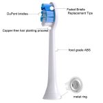 2 Stück elektrischer Zahnbürstenkopf für Ulike UB602 UB603 UB601, Stil:, Bright White  Green, Bright White Type White, Soft -sensitive Avocado Green, Soft -sensitive White, Basic Clean White, Basic Cleaning Pink – Bild 5