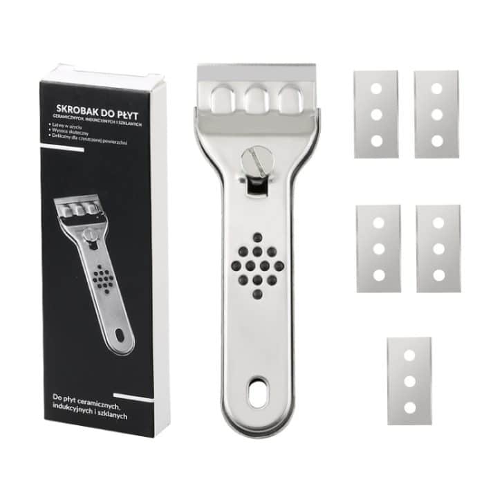 2 Sets multifunktionaler Reinigungsspatel, Küchenfliesen-Dekontaminationsschaber, Decontamination Scraper – Bild 1