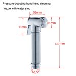 Multifunktionale Frauenwaschmaschinen Druck mit Wasserstopp-Frauenwaschdüse, Stil:, Chrome, Gold, Black Antique, Antique, Antique + Hose + Bracket – Bild 2