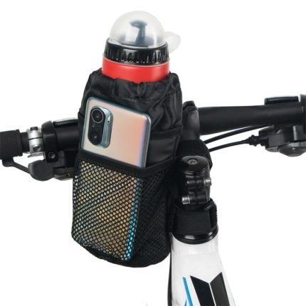 Radfahren Wasserflaschentasche Lenker Isolierung Wasserflaschentasche Handytasche, 15.5 x 9.5 x 9.5cm, 20 x 10.5 x 10.5cm