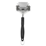 Dreiköpfige Federbürste vom Schaufeltyp BBQ-Grillgitter-Drahtbürste – Bild 2