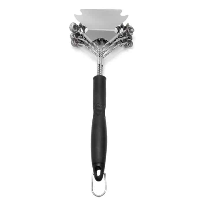 Dreiköpfige Federbürste vom Schaufeltyp BBQ-Grillgitter-Drahtbürste – Bild 2