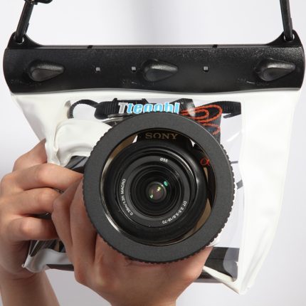 Tteoobl 20 m Unterwasser-Tauchkamera-Gehäuse, Tasche, Kamera, wasserdicht, Trockentasche, M, L