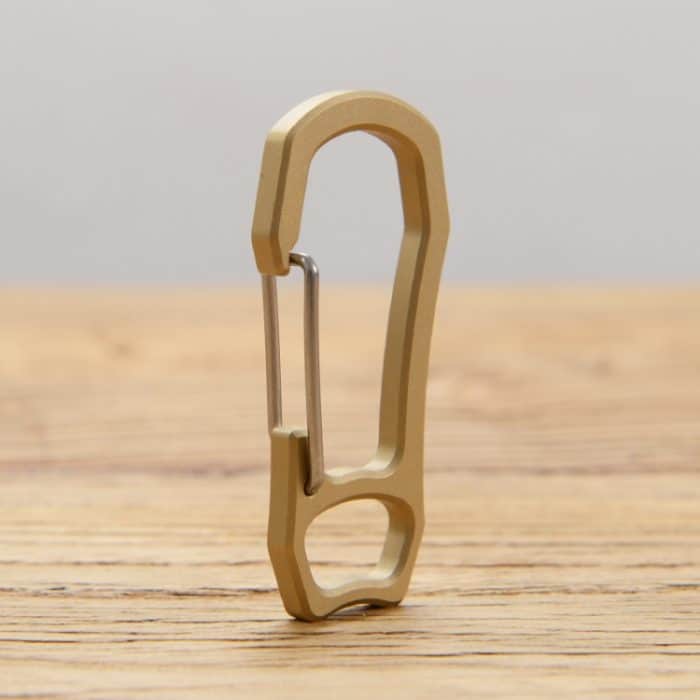 TBD06026834.jpg Bronze Schlüsselanhänger Retro schnell hängende Spring Climbing Buckle – Bild 1