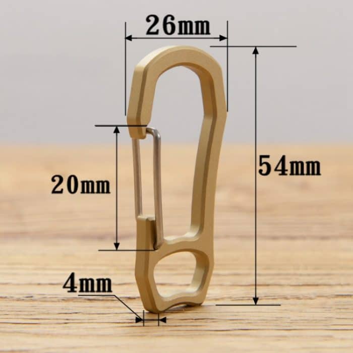 Bronze Schlüsselanhänger Retro schnell hängende Spring Climbing Buckle – Bild 3