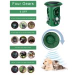 RC-543 Solarenergie 360 Grad omnidirektionaler Ultraschall-Vogelvertreiber Tiervertreiber, RC-543 Dark Green – Bild 4