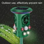 RC-543 Solarenergie 360 Grad omnidirektionaler Ultraschall-Vogelvertreiber Tiervertreiber, RC-543 Dark Green – Bild 5