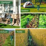 RC-543 Solarenergie 360 Grad omnidirektionaler Ultraschall-Vogelvertreiber Tiervertreiber, RC-543 Dark Green – Bild 6