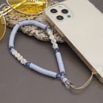 Geometrischer Buchstabe Soft Pottery Handy-Lanyard Anti-Verlust-Handykette, RT-K210065A, RT-K210065B, RT-K210065C, RT-K210065D – Bild 4