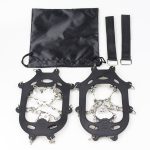 1 Paar 23 Spikes Steigeisen Outdoor Winter Walk Eisfischen Schneeschuh Spikes, Größe:, XL  Black – Bild 2