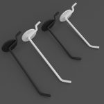 10 Stück Schmuckzubehör-Display-Öffnungsplatten-Sprühhaken, Länge:, 5cm, 10cm, 15cm, 20cm – Bild 2