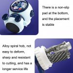 Automatischer Bleistiftspitzer mit Cartoon-Handkurbel, Stil:, Astronaut (Dark Blue), Astronaut (Light Blue), Astronaut (Pink), Little Rocket (Sky Blue), Little Rocket (Deep Sea Blue), Little Dinosaur (Dark Blue), Little Dinosaur (Lauret Green) – Bild 6