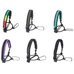 2 Stück Outdoor-Camping-Multifunktions-Karabiner-Wasserflaschengriff, Gradient Rainbow, Green, Water Duck Green, Purple, Black Gray, Reflective Black – Bild 2