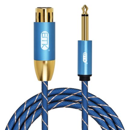 EMK KN603 2Pin 6,5 mm Canon Line symmetrische Audio-Mikrofonleitung, Kabellänge:, 0.5m, 1m, 1.5m, 2m, 3m, 5m