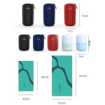 Etravel Sports Schnelltrocknendes Handtuch. Doppelseitiges Fleece-Badetuch, Large Black+Bath Towel, Large Red+Bath Towel, Large Navy+Bath Towel – Bild 2