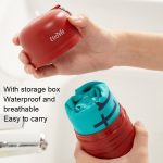 Etravel Sports Schnelltrocknendes Handtuch. Doppelseitiges Fleece-Badetuch, Large Black+Bath Towel, Large Red+Bath Towel, Large Navy+Bath Towel – Bild 3