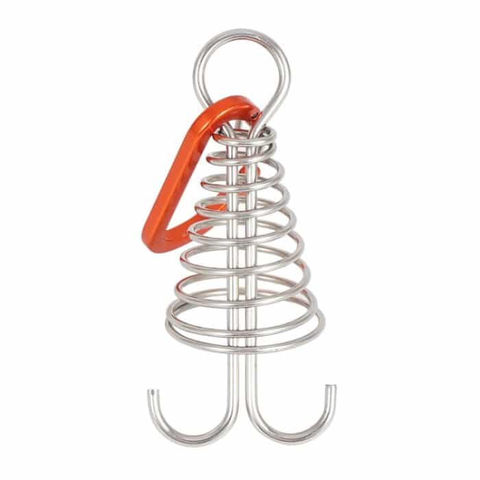 10 PCS Outdoor Barracks Octopus Buckle Camping Deck Nail Edelstahl Feste Zeltseilschnalle – Bild 4