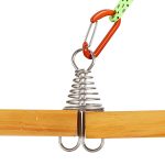 10 PCS Outdoor Barracks Octopus Buckle Camping Deck Nail Edelstahl Feste Zeltseilschnalle – Bild 5