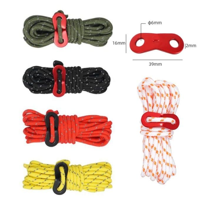 CLS Outdoor Camp Reflektierende, winddichte Camping-Stützstange, 4 PCS / Set Yellow, 4 PCS / Set Red, 4 PCS / Set Black, 4 PCS / Set Army Green, 4 PCS / Set White Non-reflective – Bild 2