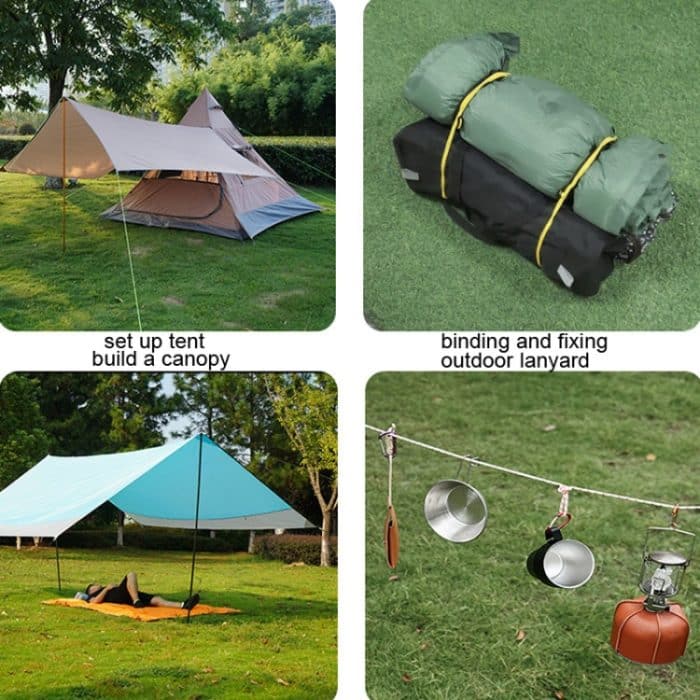 CLS Outdoor Camp Reflektierende, winddichte Camping-Stützstange, 4 PCS / Set Yellow, 4 PCS / Set Red, 4 PCS / Set Black, 4 PCS / Set Army Green, 4 PCS / Set White Non-reflective – Bild 6