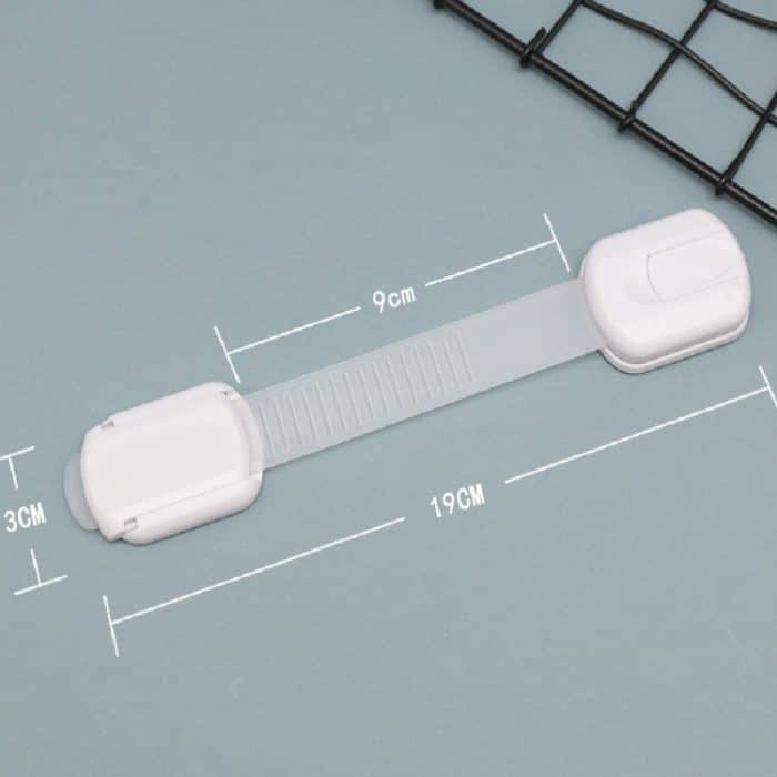 3-teiliges Baby-Sicherheitsschloss mit Schiebeverstellung für Kühlschrank-Schubladen, Drawer Lock – Bild 3