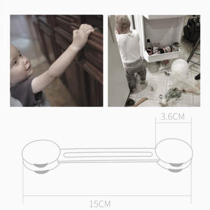 Kinder Schublade Anti-Öffnung Schranktür Kühlschrank Sicherheitsschloss, 10 PCS/Pack, Pair Lock 10 PCS/Pack, 5 PCS/Pack, Pair Lock 5 PCS/Pack, 5 PCS Transparent +5 Pair Lock – Bild 3