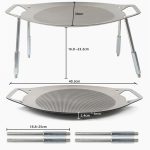 NOBANA Outdoor BBQ Pan Camping Edelstahl Bratpfanne, Stil:, BBQ Pan+Hemp Rope, BBQ Pan+Stand+Hemp Rope, BBQ Pan+BBQ Net+Hemp Rope, BBQ Pan+Stand+BBQ Net+Hemp Rope – Bild 2