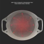 NOBANA Outdoor BBQ Pan Camping Edelstahl Bratpfanne, Stil:, BBQ Pan+Hemp Rope, BBQ Pan+Stand+Hemp Rope, BBQ Pan+BBQ Net+Hemp Rope, BBQ Pan+Stand+BBQ Net+Hemp Rope – Bild 4