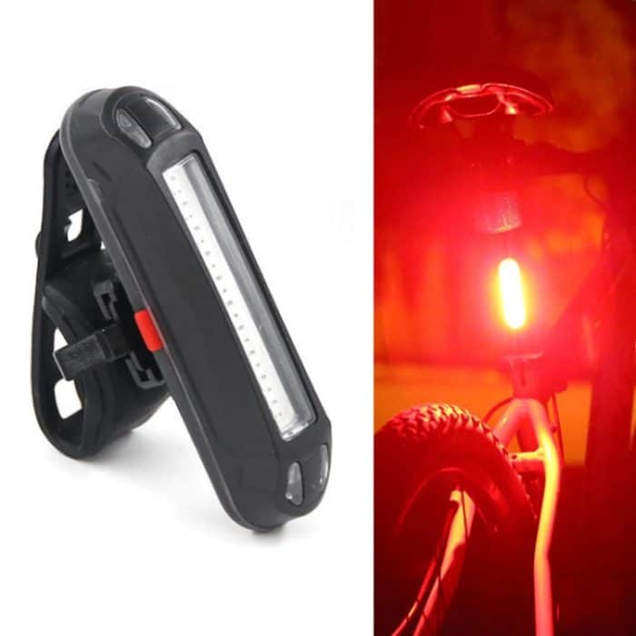 2 Stück LED wiederaufladbares Fahrrad-Warnstreifen-Rücklicht, OPP Red Light, OPP White Light, OPP Red&White Light, OPP Red&Blue Light – Bild 1