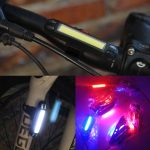 2 Stück LED wiederaufladbares Fahrrad-Warnstreifen-Rücklicht, OPP Red Light, OPP White Light, OPP Red&White Light, OPP Red&Blue Light – Bild 5