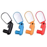 2 Paar verstellbare flache Fahrrad-Rückspiegel, Fahrradzubehör, Yellow, Red, Blue, Black – Bild 2