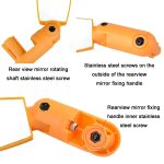 2 Paar verstellbare flache Fahrrad-Rückspiegel, Fahrradzubehör, Yellow, Red, Blue, Black – Bild 3