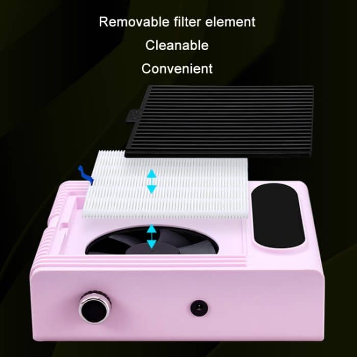 80 W Hochleistungs-Nagelstaubsauger mit einstellbarer Geschwindigkeit, US Plug (White), EU Plug (White), US Plug (Pink), EU Plug (Pink), US Plug (Green), EU Plug (Green) – Bild 3