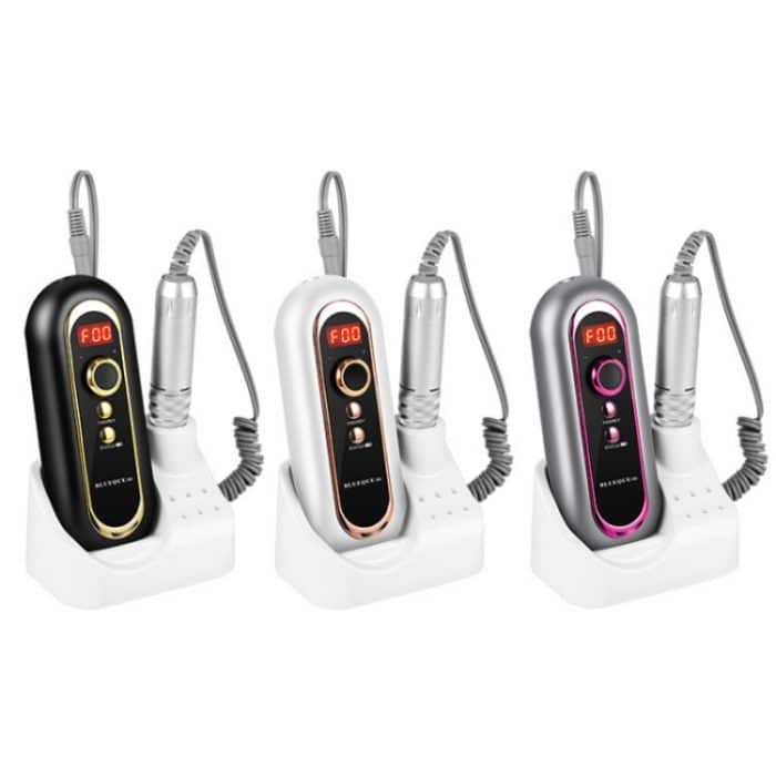 BLUEQUE Plug-in tragbarer Nail Art Kohlebürstenschleifer, US Plug (White), US Plug (Black), US Plug (Gray), EU Plug (White), EU Plug (Black), EU Plug (Gray) – Bild 2