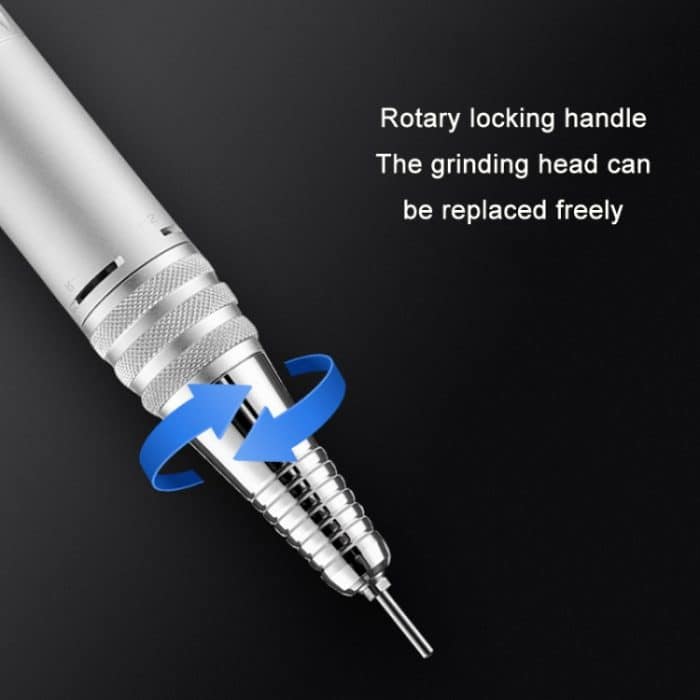 BLUEQUE Plug-in tragbarer Nail Art Kohlebürstenschleifer, US Plug (White), US Plug (Black), US Plug (Gray), EU Plug (White), EU Plug (Black), EU Plug (Gray) – Bild 4