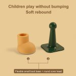 4 Sätze runder Zehen-Schuh-Tür-Saugnapf für Zuhause, Silikon, Anti-Kollisions-Türblocker, 4 Sets Gray+White, 4 Sets Deep Blue+Light Blue, 4 Sets Orange Red+Light Pink, 4 Sets Pine Green+Light Yellow – Bild 5