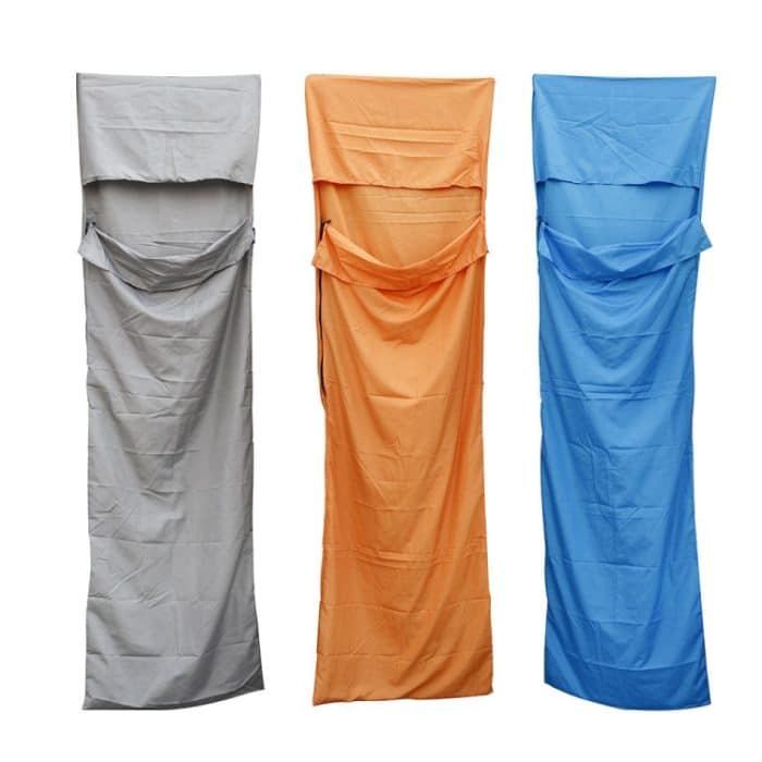 Ultraleichter Outdoor-Schlafsack Pongee, tragbare Einzelschlafsäcke, 210x70cm Gray, 210x70cm Blue, 210x70cm Orange – Bild 2