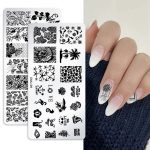 5 Stück quadratische Nagelkunst-Druckschablone aus Edelstahl, Nagelzubehör – Bild 5
