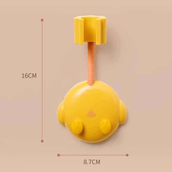 3 Stück JM049 Cartoon-Duschregal, universell verstellbare Duschbasis, festes Gerät, 3 PCS Yellow, 3 PCS Green, 3 PCS White – Bild 3